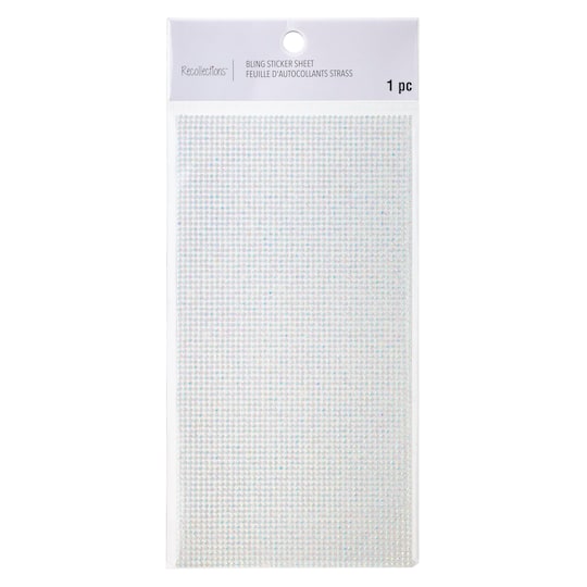 12 Pack: Clear Micro Iridescent Bling Sticker Sheet by Recollections&#x2122;
